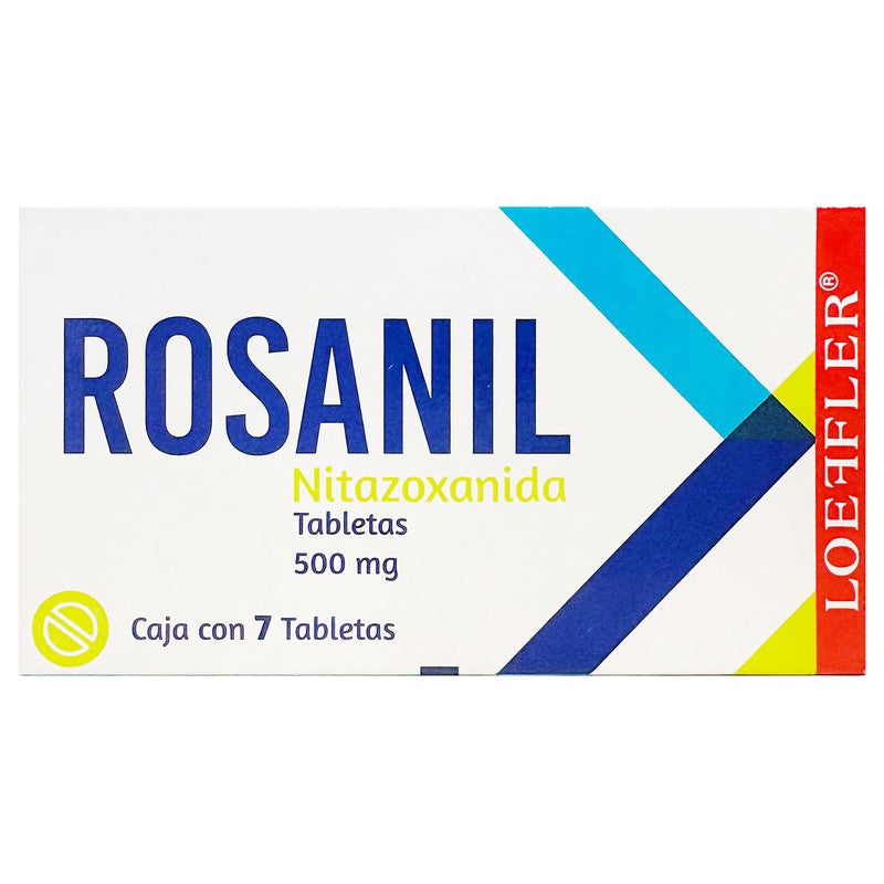 Rosanil Nitazoxanida 500 Mg Con 7 Tabletas 7502211783954