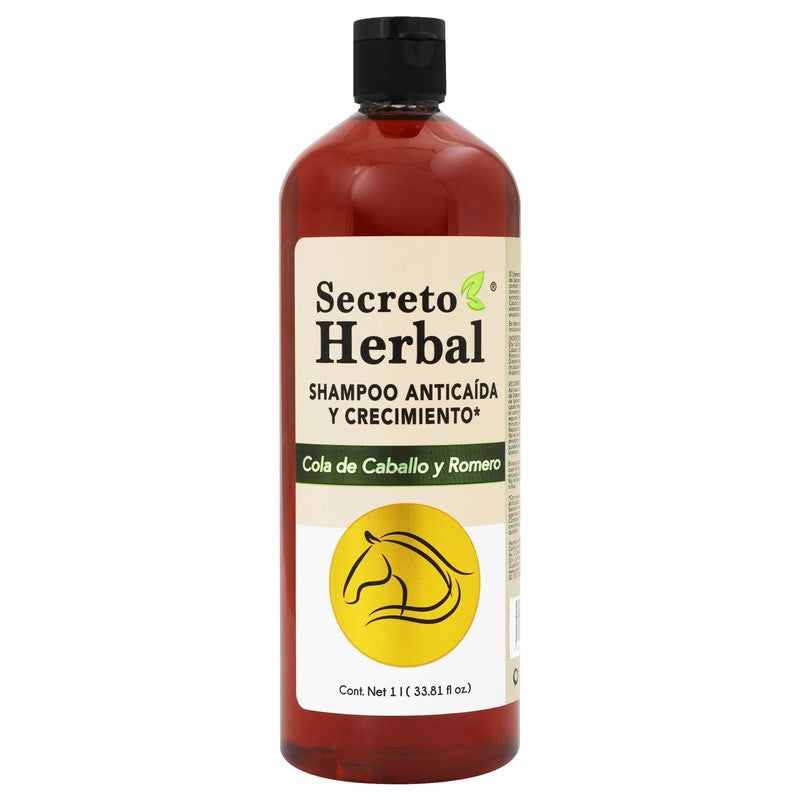 Shampoo Herbal Cola De Caballo Y Romero Anticaida Y Crecimiento 1 Litro 7502281301027