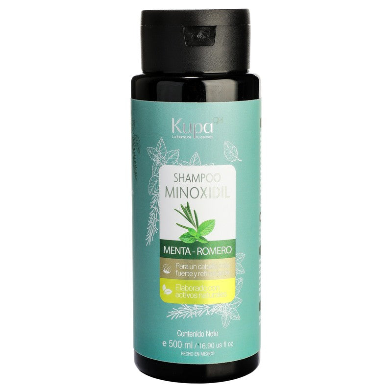 Shampoo Minoxidil Menta - Romero 500 Ml 7502283920844
