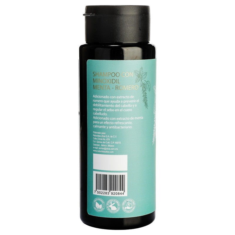 Shampoo Minoxidil Menta - Romero 500 Ml 7502283920844 8