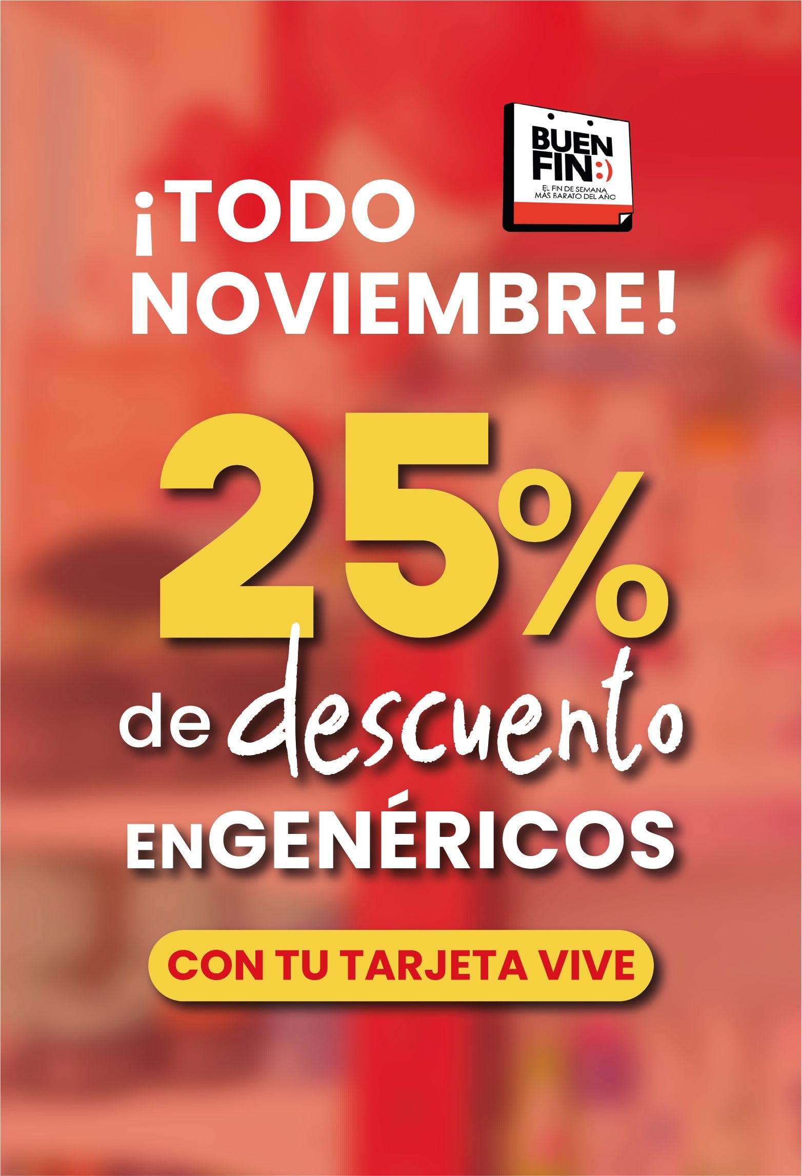 todo noviembre descuento en genericos buen fin