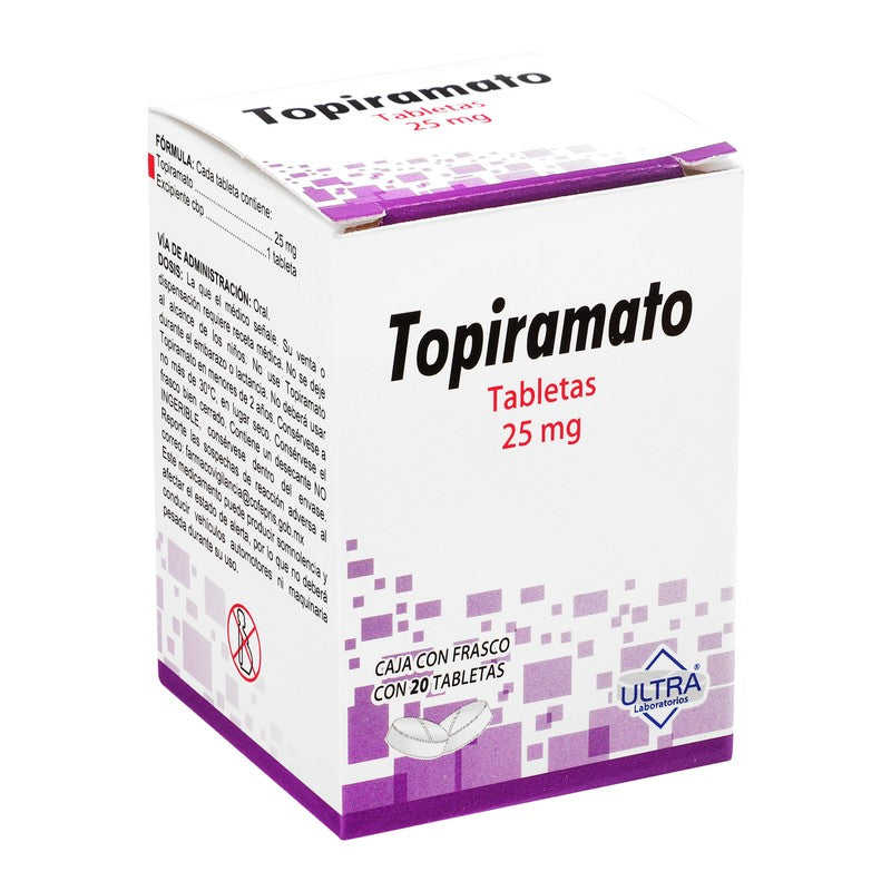 Topiramato 25 Mg Con 20 Tabletas 7502216796553 2