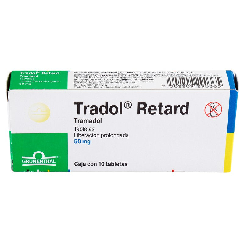 Tradol-Retard 50 Mg Tabletas 10 7502209290365 3
