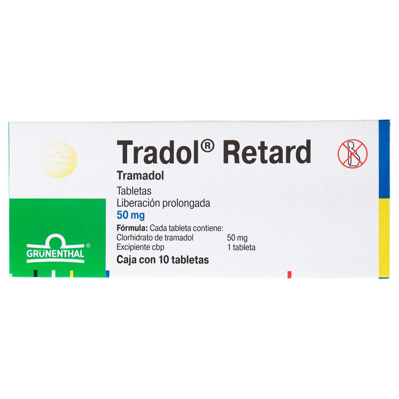 Tradol-Retard 50 Mg Tabletas 10 7502209290365 7
