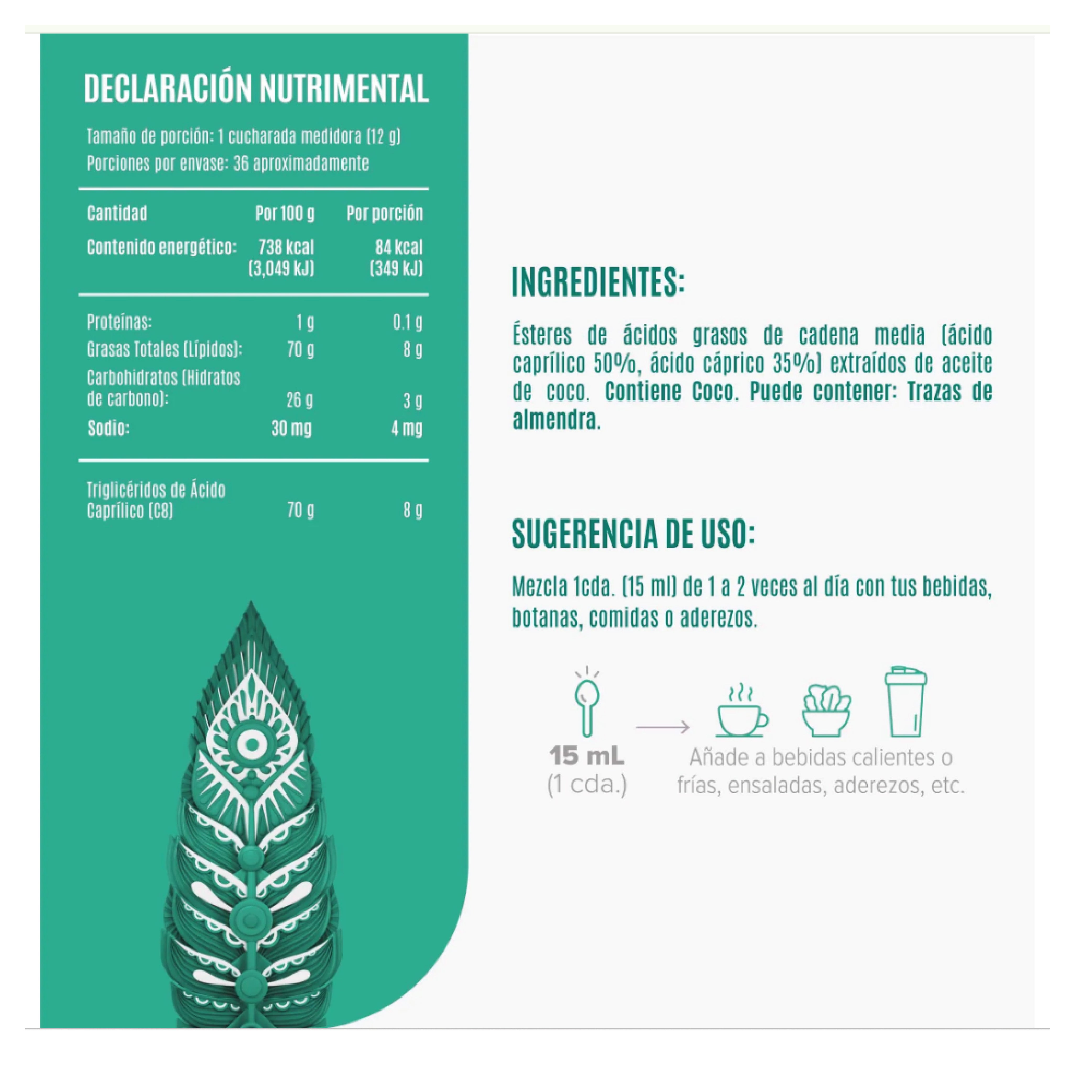 Bs Mct Oil Powder Natural Polvo 432 G Birdman