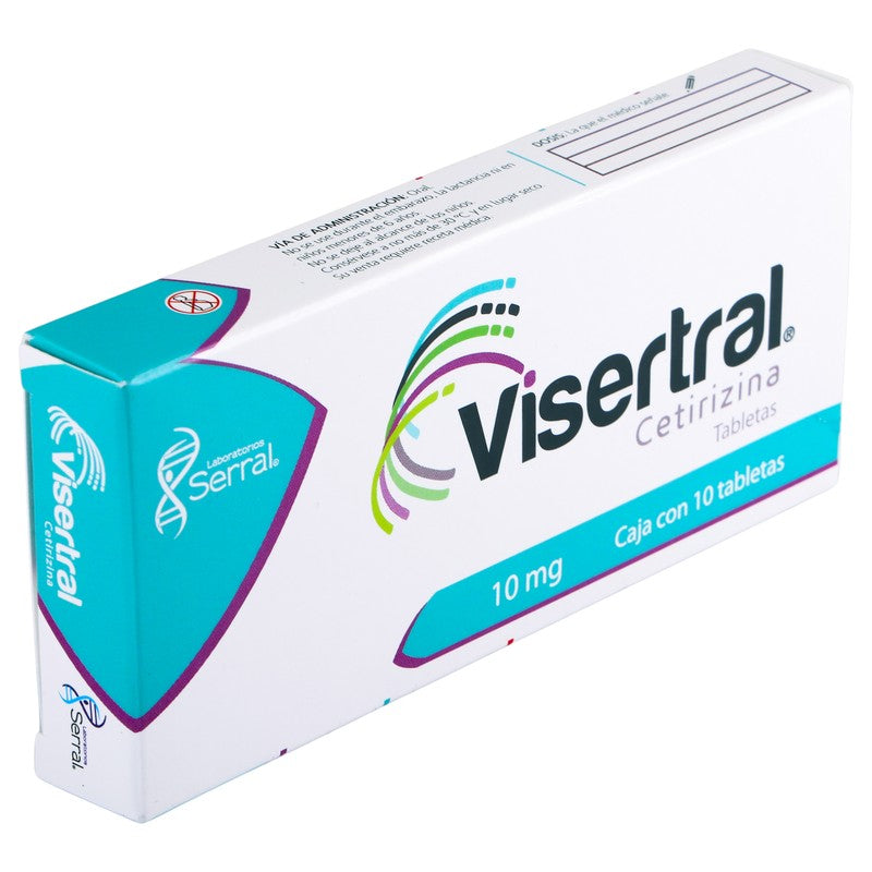 Visertral 10 Mg Con 10 Tabletas 7501258205863 2
