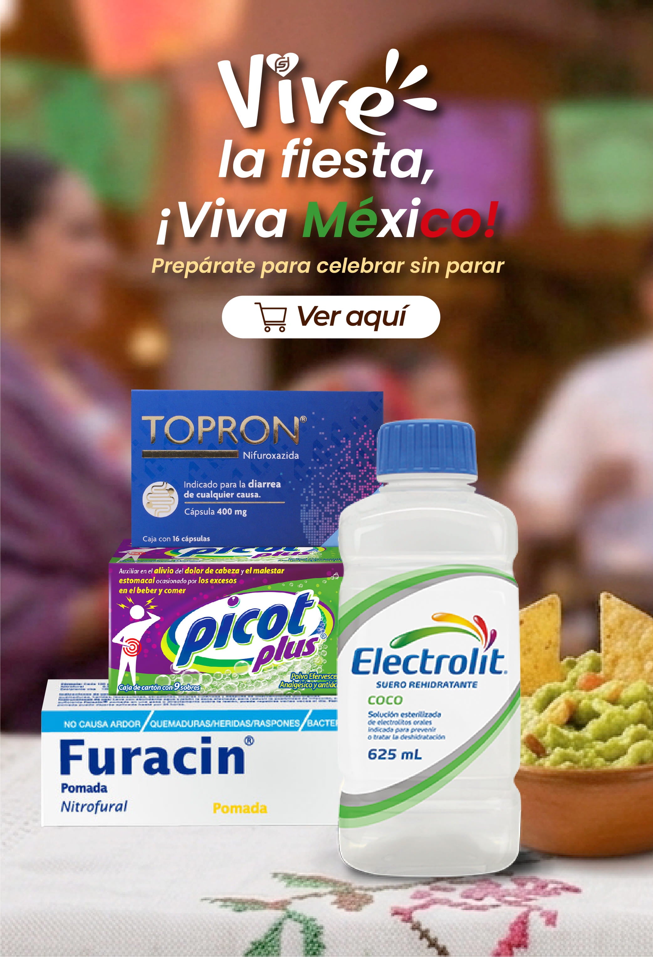Vive la fiesta, ¡viva México!
