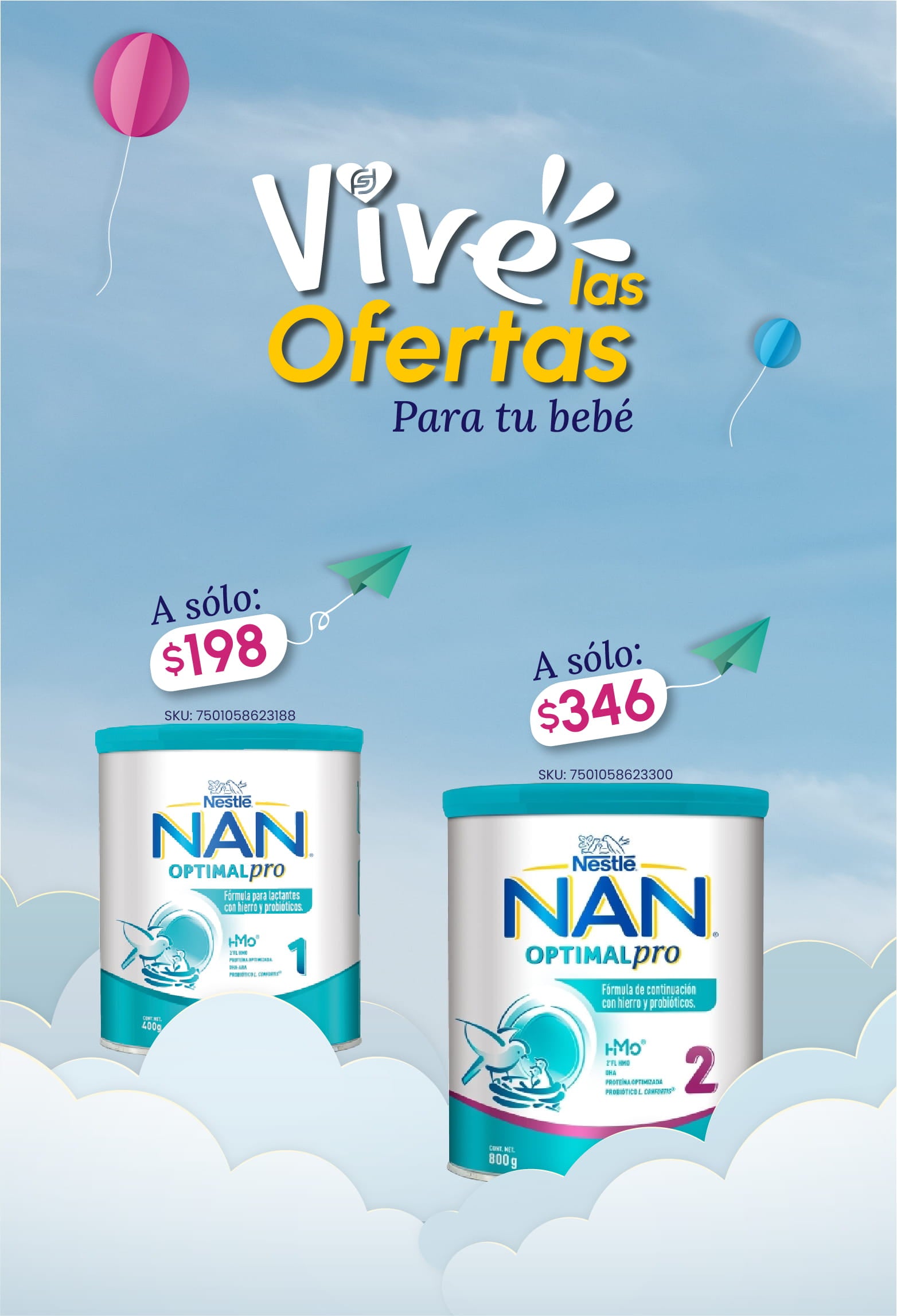 vive las ofertas para tu bebe nan pro