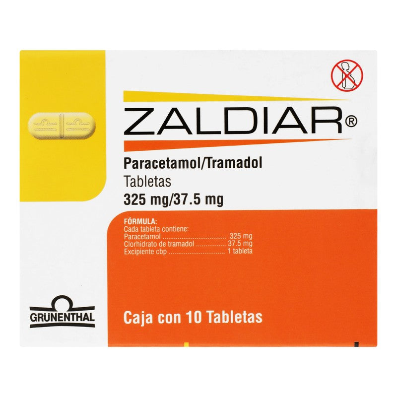 Zaldiar 37.5325 Mg Tabletas 10 7501124760250 6