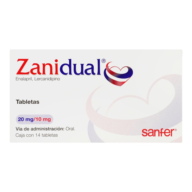 Zanidual 20 Mg 10 Mg Tabletas 14 7501070602222