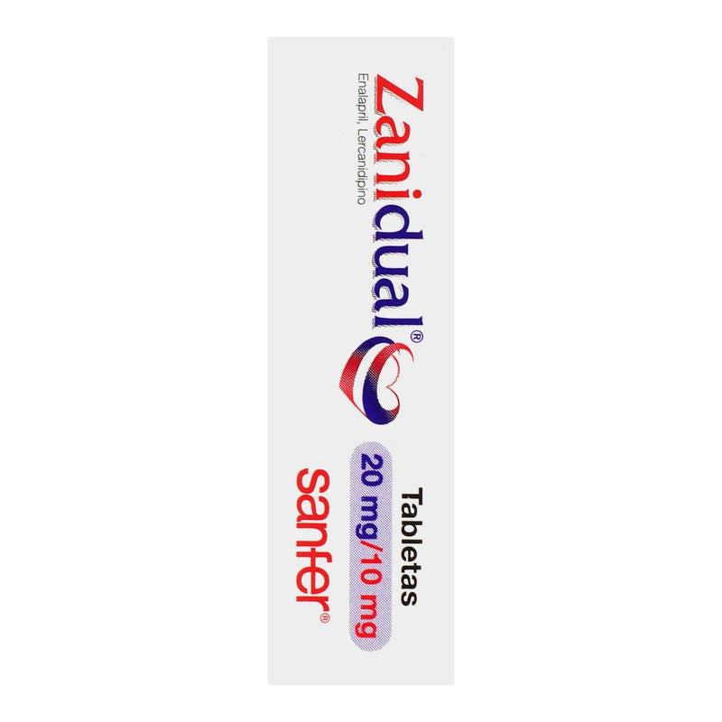 Zanidual 20 Mg 10 Mg Tabletas 14 7501070602222 7