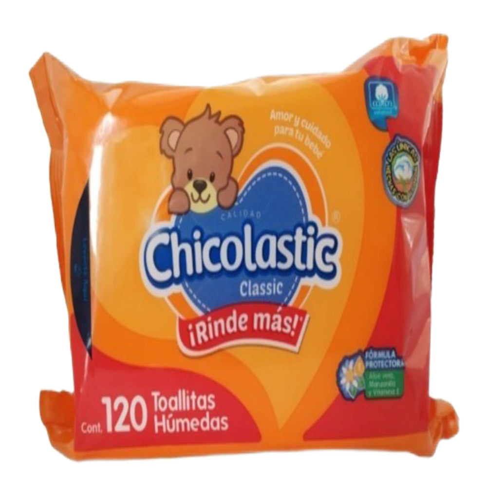 TOALLAS HUMEDAS CHICOLASTIC CLAS120 PIEZAS
