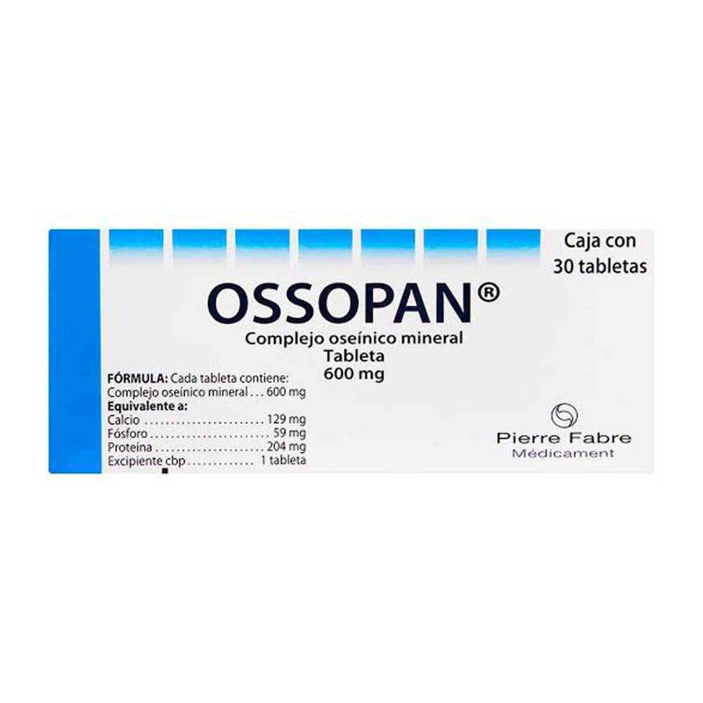 Ossopan 600 Mg Tabletas 30 