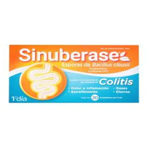 Sinuberase Oral Ampolletas 20 Piezas Con 5Ml