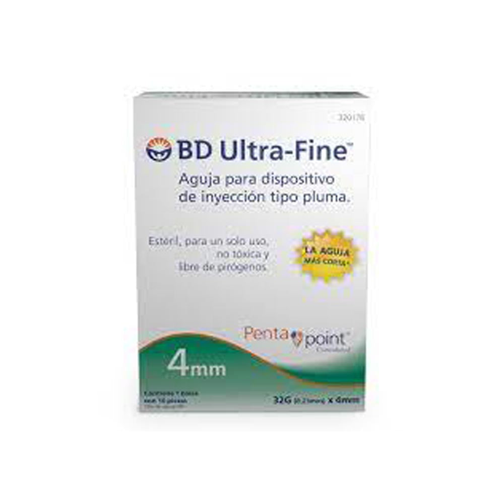 AG ULTRAFINE DESECHABLE 32 X 4 MM CON 10