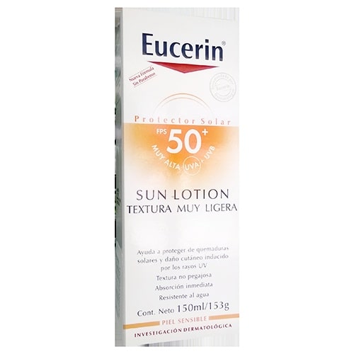 Bloqueador Eucerin Extra Light Fps50 150 Mililitros