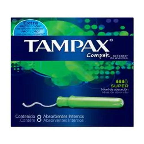 TAMPONES TAMPAX COMPAK SUP 8