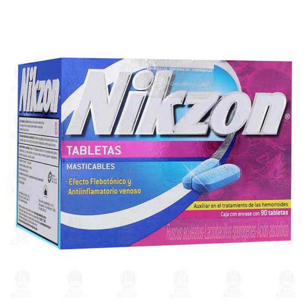 Nikzon Tabletas Masticables 90 Tabletas
