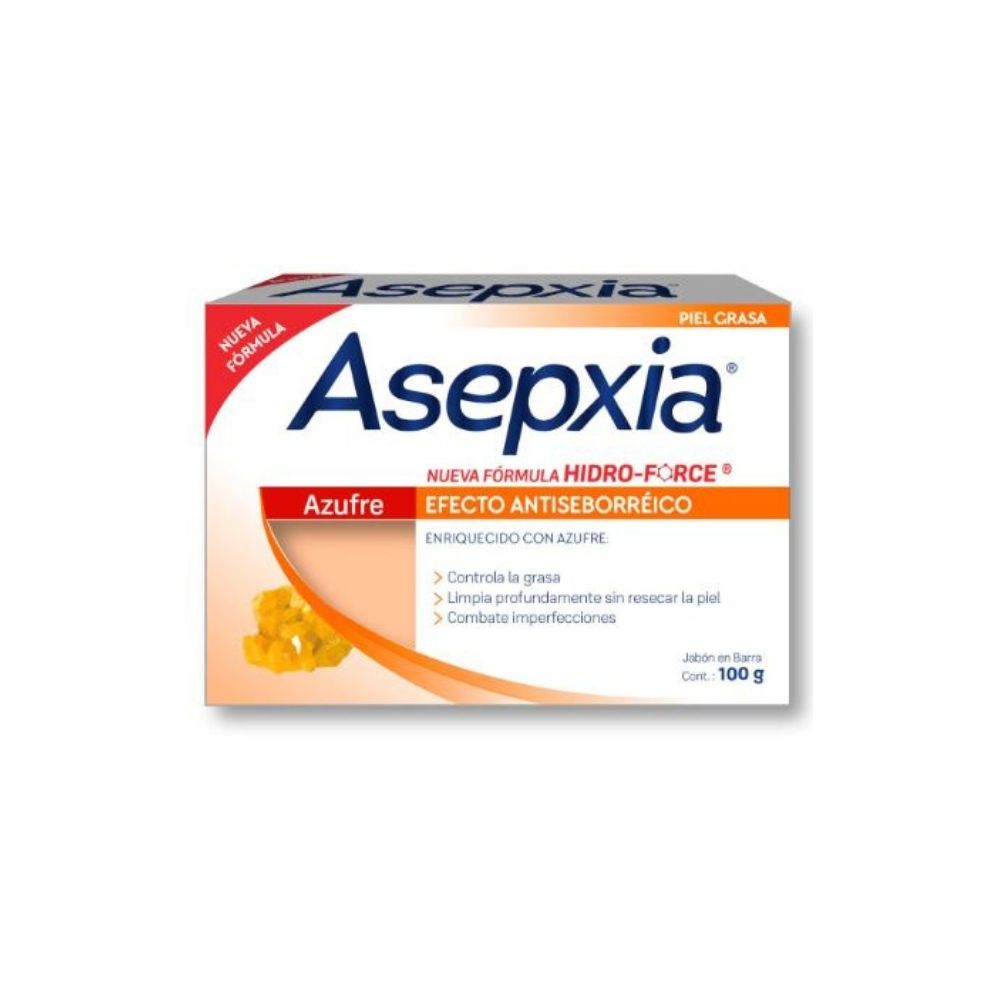 ASEPXIA AZUFRE JABON BARRA 100 G