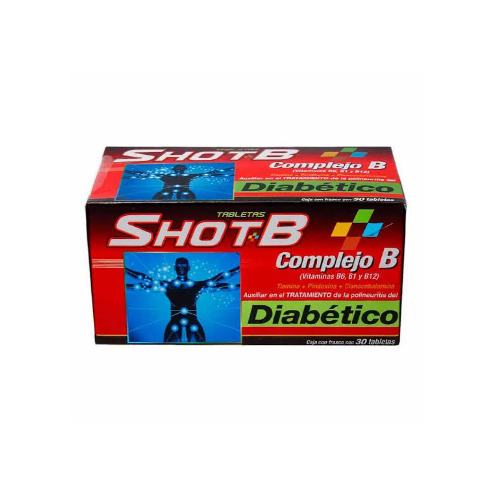 SHOT-B DIABETICO TABLETAS 30