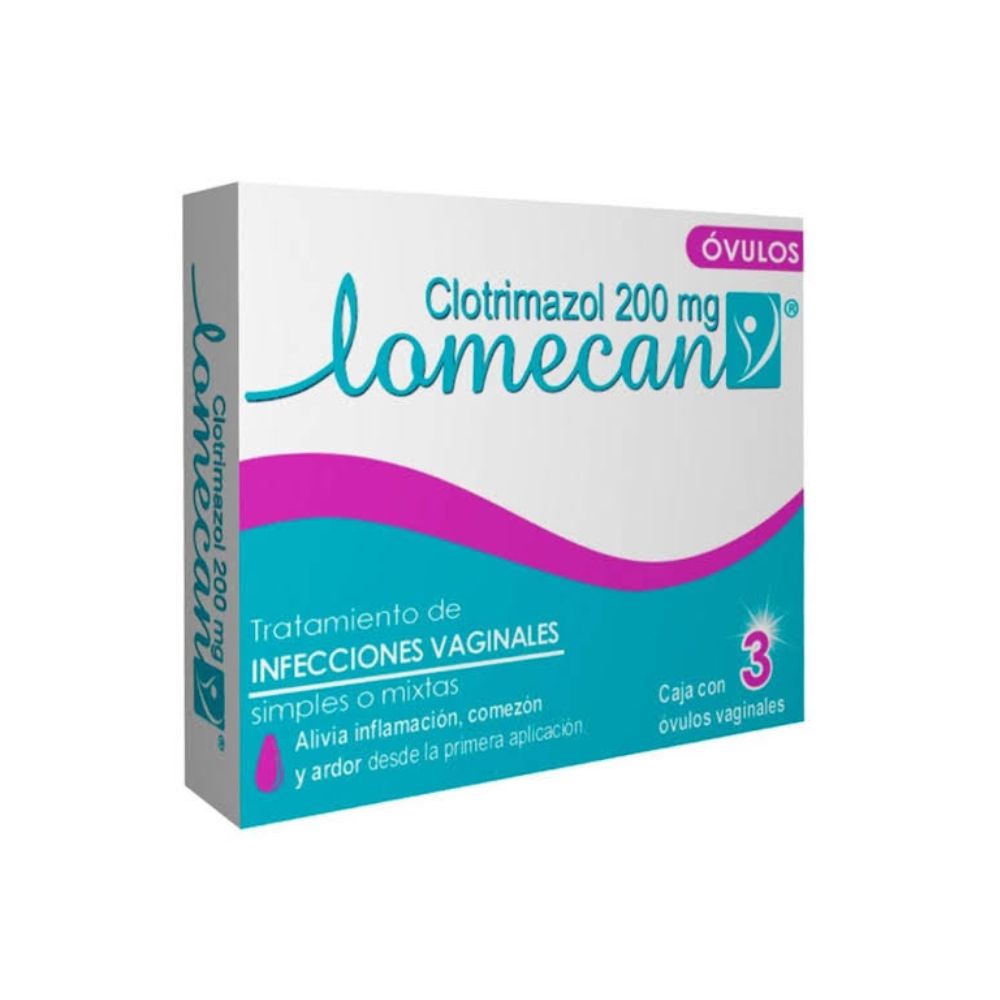 Lomecan V 200 Mg Ovulos Vaginales Con 3