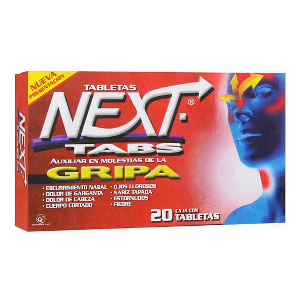 Next-Tabletas 500/25/5/4Mg Tabletas 20