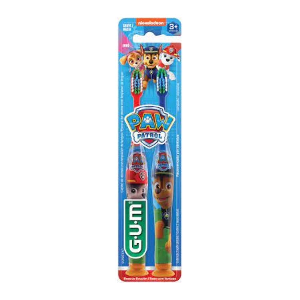 Cepillo Dental Gum Infantil Paw Patrol 2 Piezas