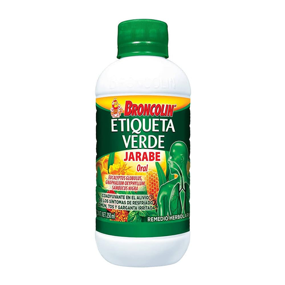 BRONCOLIN ETIQ VERDE JARABE 250 ML