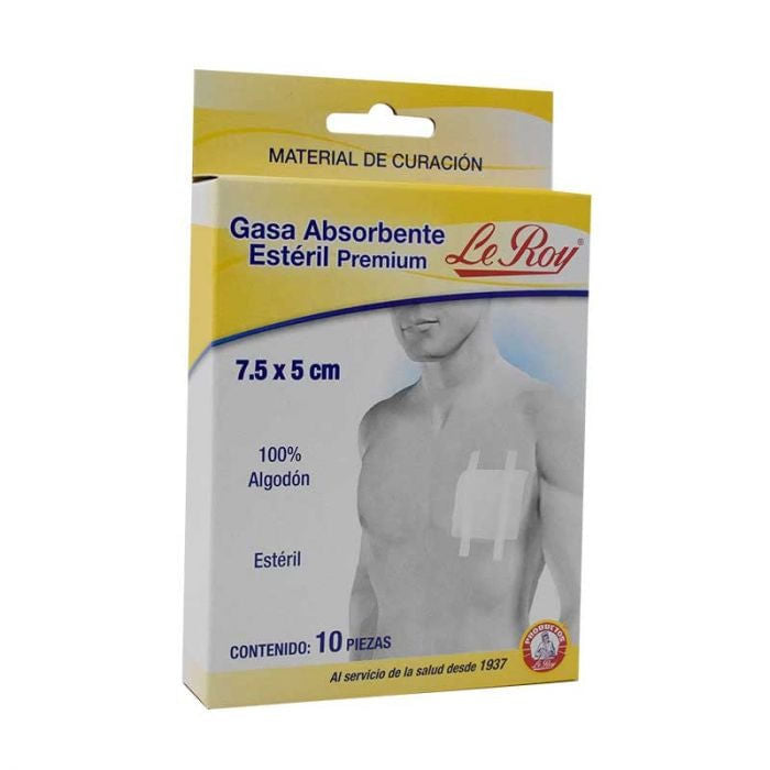 Gasa Le Roy Con 10 X 7.5 Chica