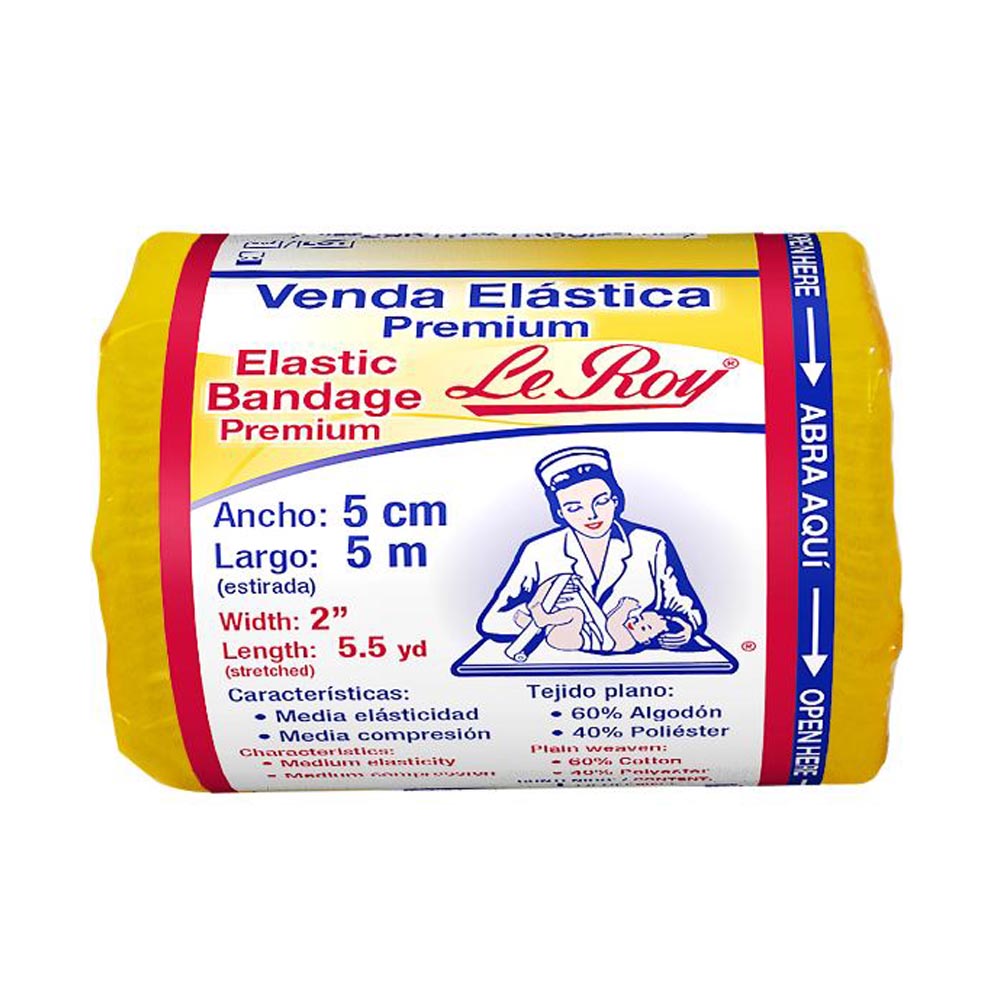 Venda Elastomedic 5 Cm X 5 M Le Roy