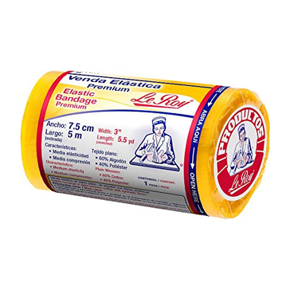 VENDA ELASTOMEDIC 7.5 CM X 5 M LE ROY