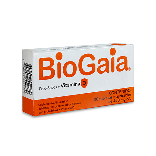 Biogaia Vitamina D Naranja Con 30 Tabletas Masticables