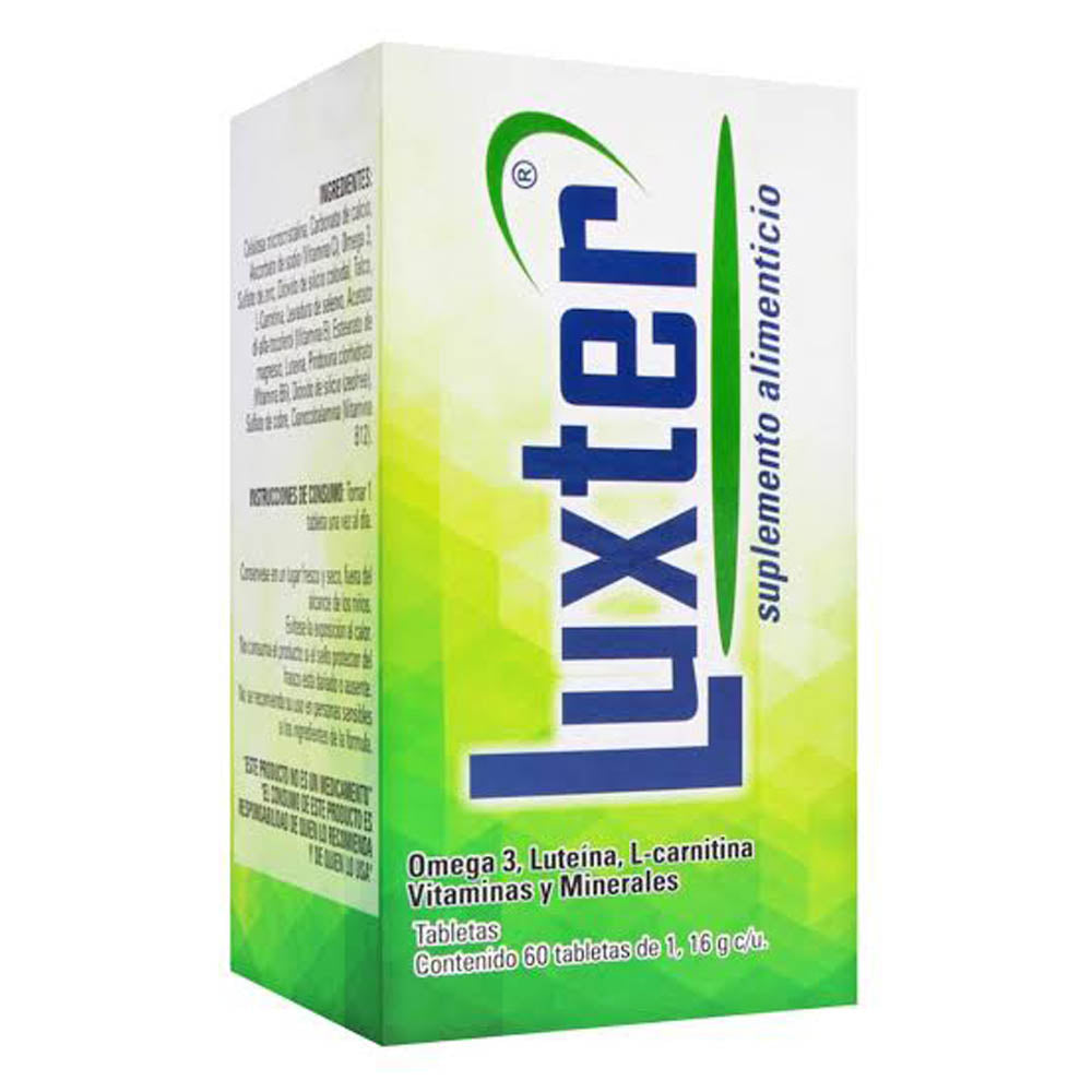 LUXTER SUPLEMENTO ALIMENTICIO TABLETAS 60
