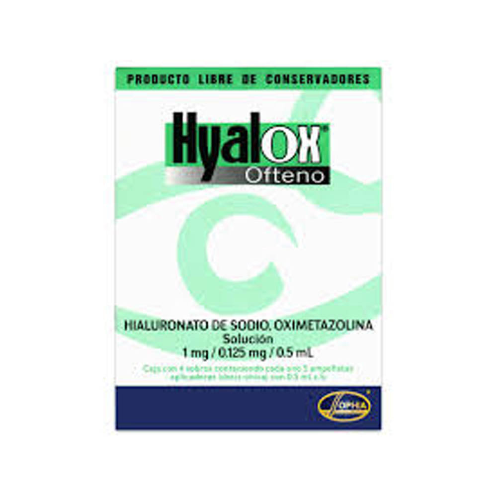 Hyalox Ofteno 0.5 Ml Unidosis 20 Gotas
