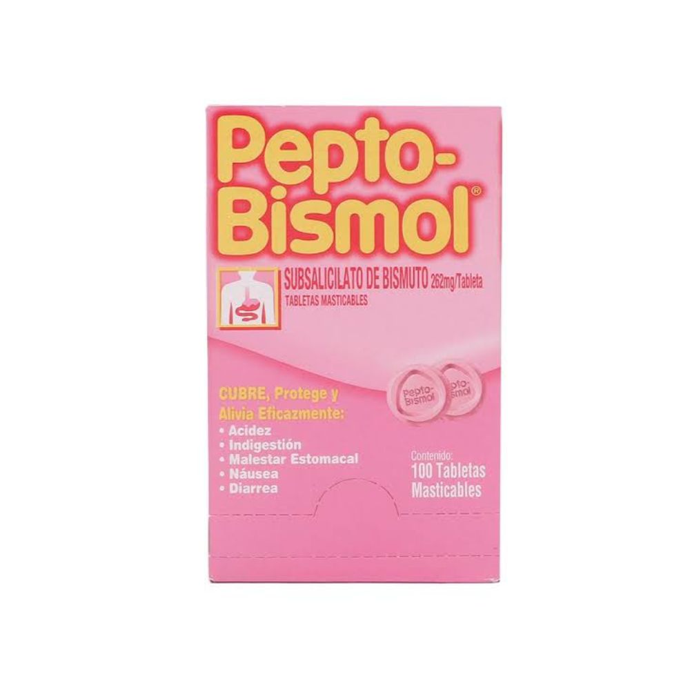 Pepto-Bismol Tabletas Sobre 25X4