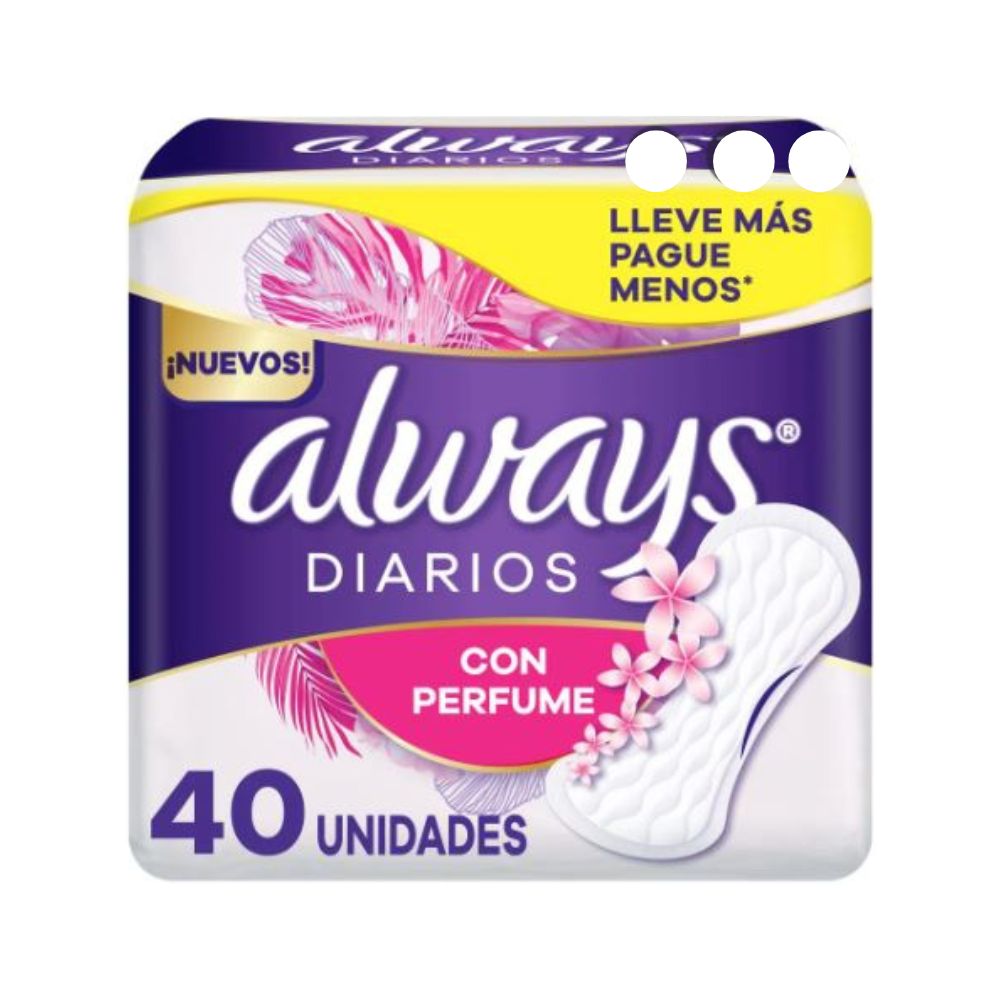 PANTY PROTECTOR ALWAYS DIA CON PERFUM 40