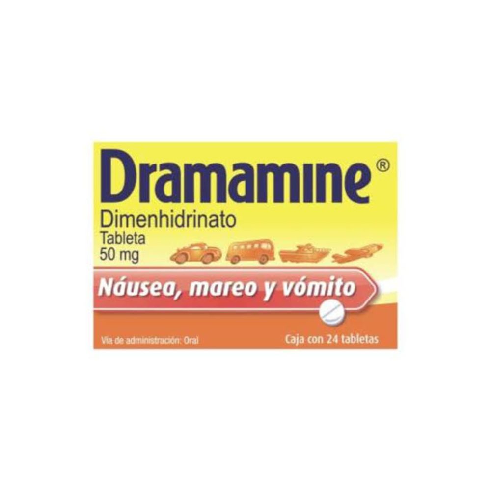 Dramamine 50 Miligramos Tabletas 24
