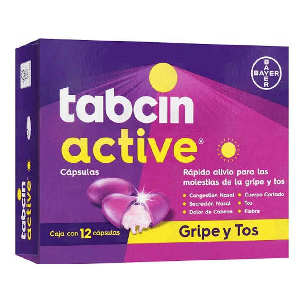 Tabcin-Active Capsulas Con 12
