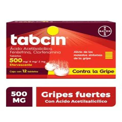 Tabcin 500 Mg Efervecentes Con 12 Tabletas