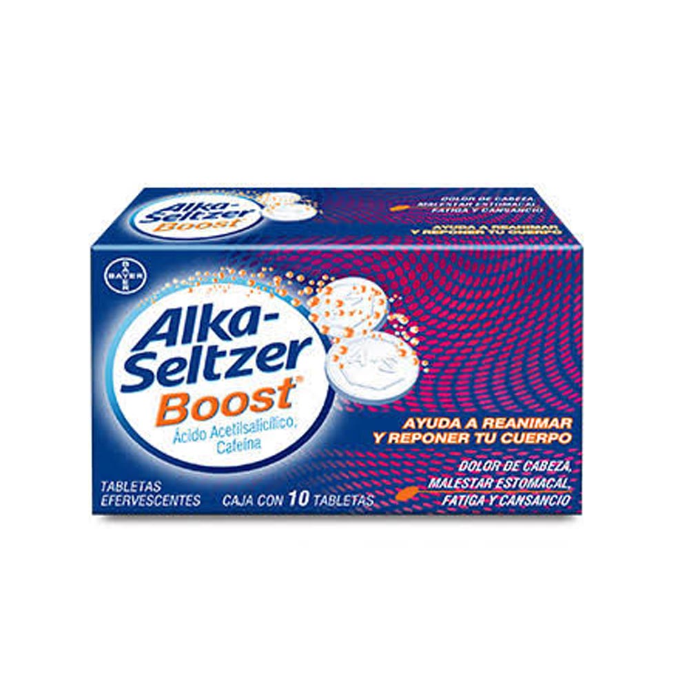 ALKA-SELTZER BOOST TABLETAS EFERVECENTE  10