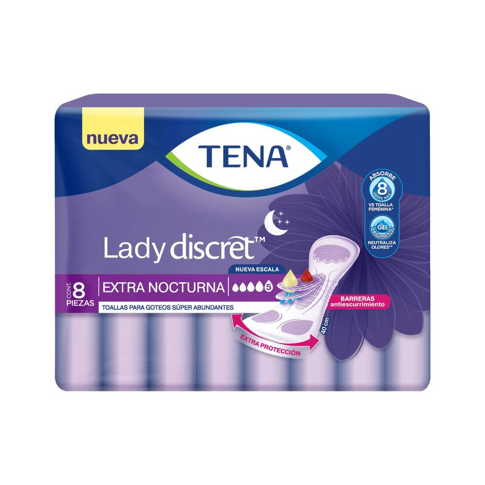 Toallas Sanitarias Tena Lady Mini Con 10