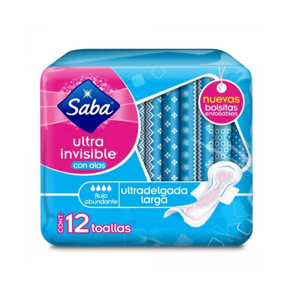TOALLAS SANITARIAS SABA INV L/ALA12E631