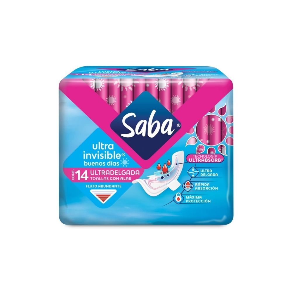 TOALLAS SANITARIAS SABA INV CON A 14 E638
