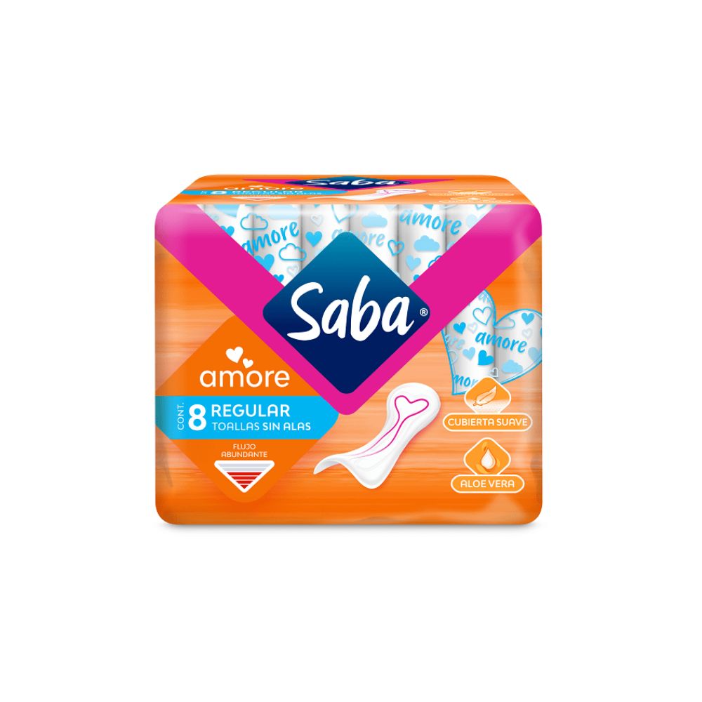 TOALLAS SANITARIAS SABA AMORE REG S/A 8