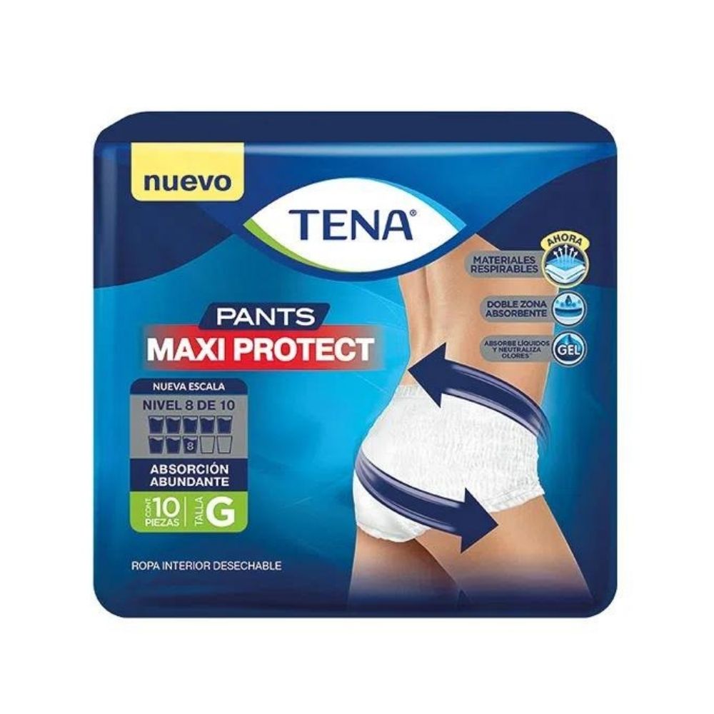 Calzones Tena Pants Grande 10 Piezas