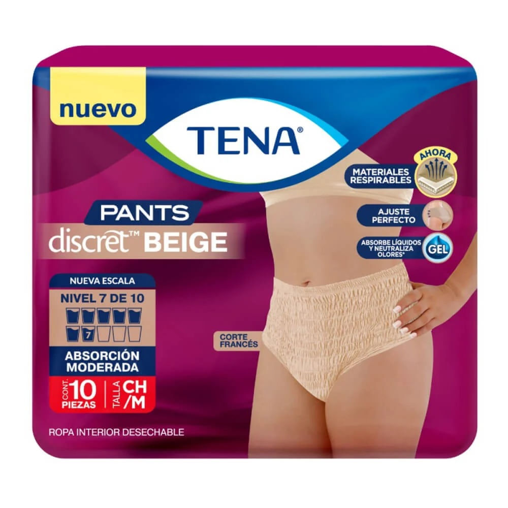 Panal Tena Discret Mediano C/10 Piezas