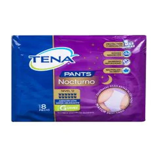 Calzon Tena Pants Nocturno Gde 8 Pz