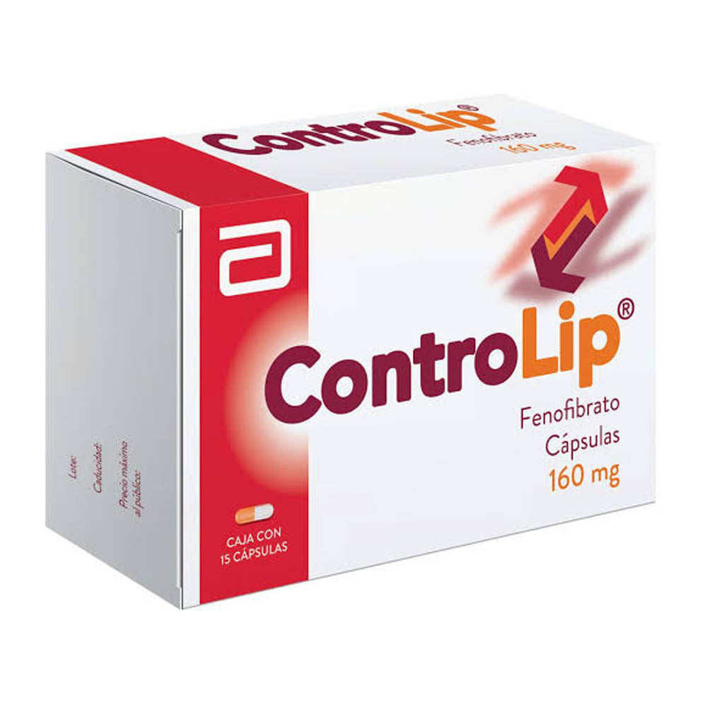 CONTROLIP 160 MG CAPSULAS 15