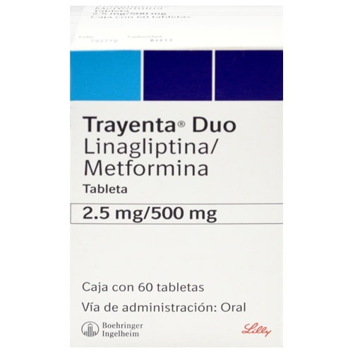 TRAYENTA DUO 2.5/500 MG TABLETAS 60
