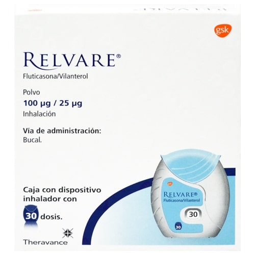 Relvare 100 25Mcg Inhalador Dosis